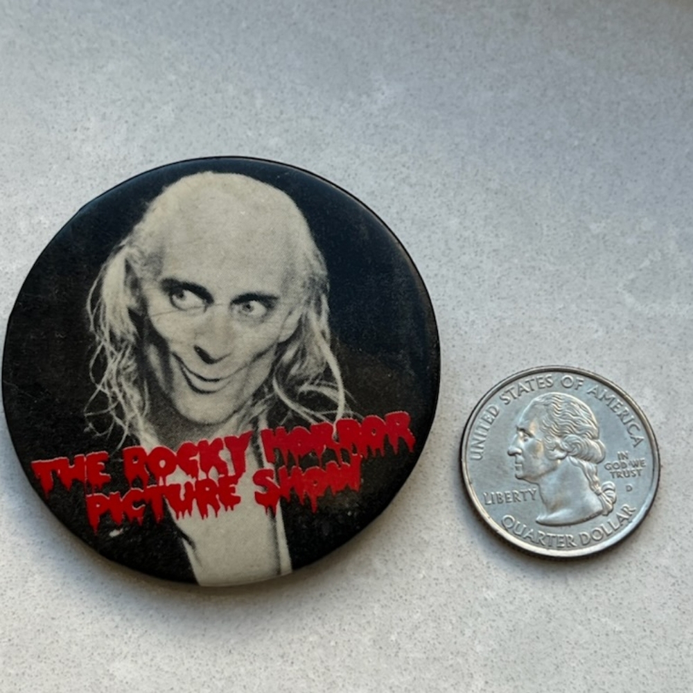 Vintage Riff Raff - The Rocky Horror Picture Show Pin Back Button - Picture 2 of 4